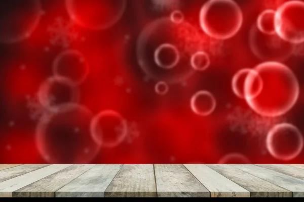 Abstract Bokeh Background 2021 New Year Concept Red Bokeh Circle — Stock Photo, Image