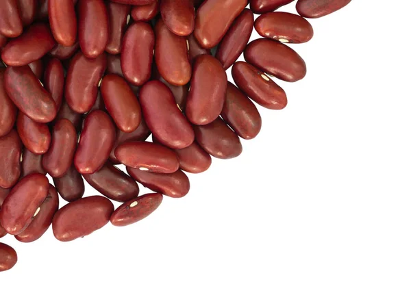Njurbönor Isolerade Vit Bakgrund Raw Food För Hälsobegreppet — Stockfoto