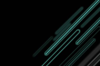 İş için siyah ve mavi soyut çizgiler. Siyah arka planda mavi düz çizgi. Duvar kağıdı teknolojisi dijital.