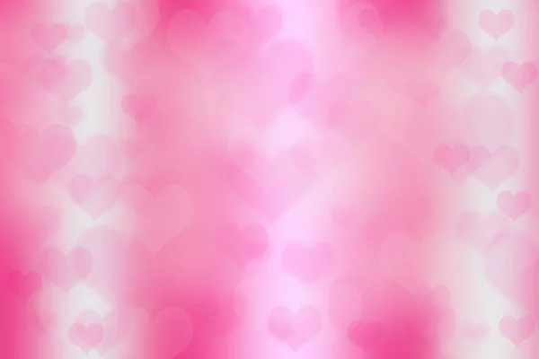 Fondo Rosa Para Día San Valentín Con Forma Corazón Borroso — Foto de Stock