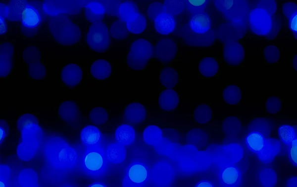 Blauwe Bokeh Achtergrond Gelukkig Nieuwjaar 2022 Abstract Effect Licht Nacht — Stockfoto