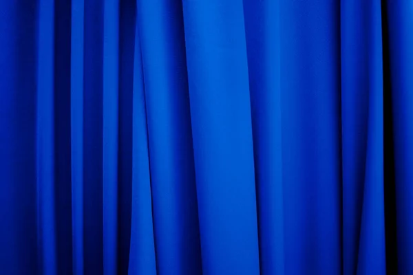 Blauwe Stof Katoen Ondergrond Weergave Abstracte Textuur Luxe Doek Zachte — Stockfoto