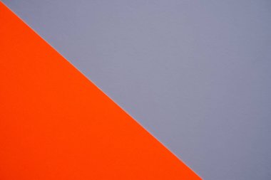 Turuncu gri kağıt arka plan. Düz ve boş alan. yaratıcı yeni modern tasarım poster arkaplanı. Pastel çizgili duvar kağıdı. Tropikal yaz ya da parti bayramı konsepti.
