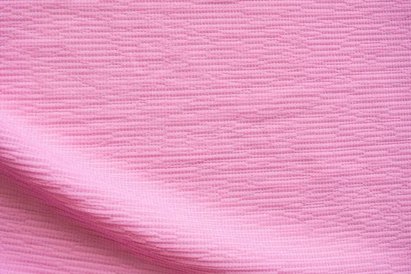 Рожева Груба Тканина Хвилястим Гладким Фоном Відображати Вільний Простір Вид — стокове фото