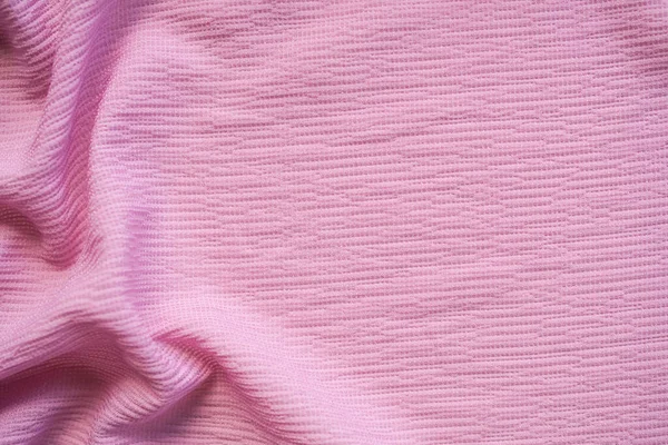 Рожевий Тканинний Фон Прикраса Хвиля Гладка Текстура Тканини Відображає Розкішний — стокове фото