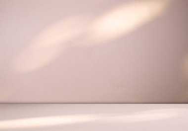 Background Wall Studio Shadow Kitchen Podium Table Product Backdrop Room Orange Beige Pattern Gradient Light Mockup Cosmetic Abstract Cream Color Pastel Texture Scene Summer Loft Scene Template.