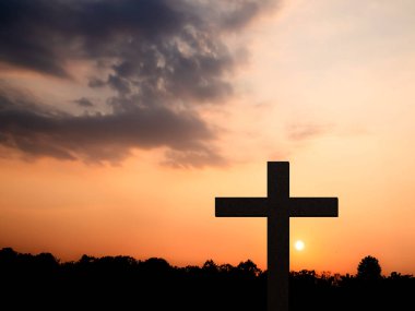 Günbatımı Arkaplanı 'nda Çapraz Hristiyan Tanrı Dini, İsa Kilisesi' ne ibadet Katolik Grace İsa 'ya dua, İsa' nın sembolleri Kutsal Ruhsal Umut, Şeftali, Ruhsal Zafer, Katoliklik, Trush.