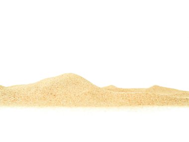 Kum Sahili, Beyaz Arkaplan Dokusunu İzole Etti Yaz Zen Bahçe Sahil Okyanusu Sıcak Tropikal Sahne Serinletici Doğa, Yaz Saati Yoga Tatil Yogası Kum Külü Kuru Kahverengi Parçacık.