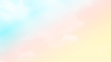 Sarı Gök Mavisi Pastel Aydınlatma Arkaplan Doğa Yazı Manzarası Güneş Bulutu Gün batımı Gradyan Renk Gündoğumu Örtüsü Sahne Duvar Kağıdı Fantezi Parlak Fantezi Tatlı Fantezi Rüyası.