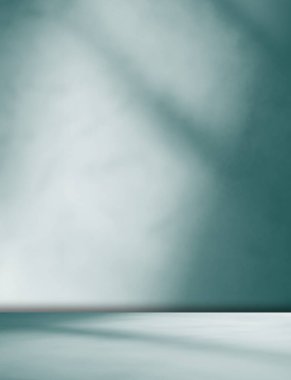 Indigo Arkaplan Gölgesi Soyut Hafif Stüdyo Mutfak Duvarı Gradyan Pastel Makyaj Modülü Kozmetik Sahne Arkaplanı Asgari Boş Görünüm Şablonu Sunumu Çamurlu Çimento.