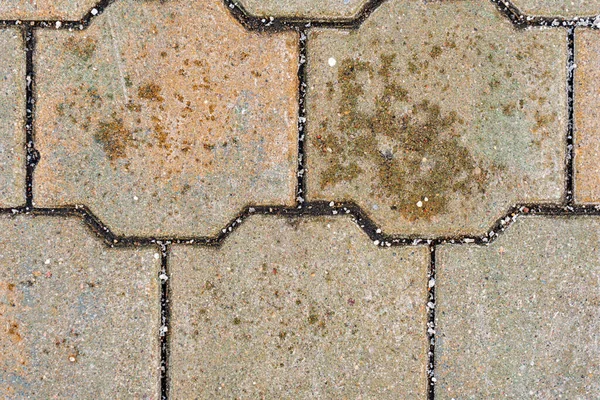 Червоний камінь тротуарні плити крупним планом, кам'яний фон, візерунок з бруківки — стокове фото