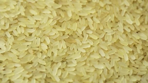 Желтоватый рис вращается как фон в китайском ресторане — стоковое видео