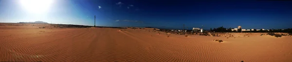 Panorama van de woestijn en hemel — Stockfoto