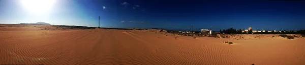 Panorama över öknen och sky — Stockfoto