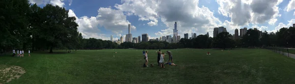 New York skyline från Central Park — Stockfoto
