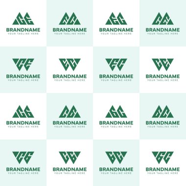 MCE MCG WCG CE CG Logo Seti, herhangi bir iş için uygun