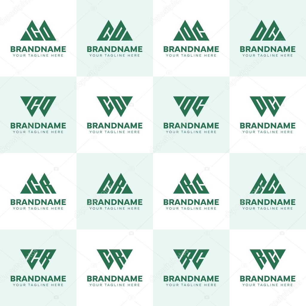 Letters MCO WCO MCR WCR CO CR, suitable for any business