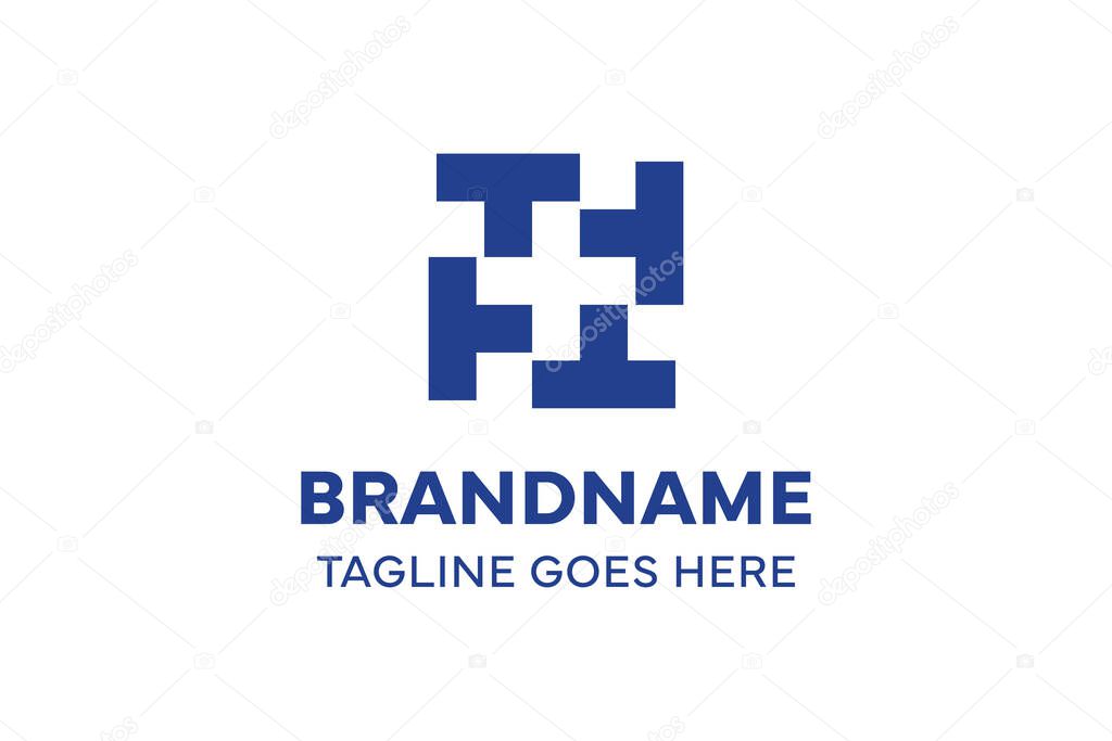 Letter TTTT Medical Cross Logo, symbolizing health, care, and professionalism