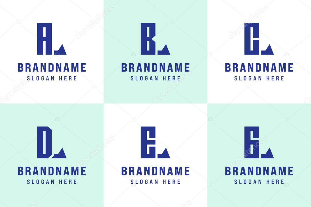 Letters LA LB LC LD LE LG Logo Set, for AL BL CL DL EL GL Initials