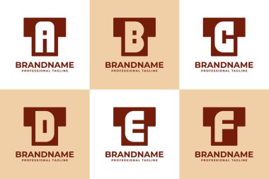 TB TC TD TE TF Monogram Logosu, AT BT CT DT baş harfleri olan her marka için uygundur.