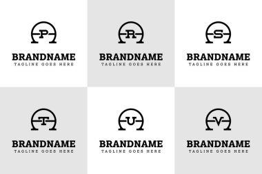 AP AR AR AS AU AV Monogram Logo Set, PA SA TA UA VA baş harfleri