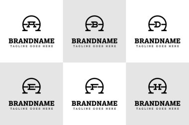 AA AB AD AF AH Monogram Logo Set, AA BA DA EA FA HA baş harfleri