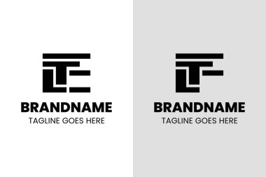 LTE LTF Monogram Logosu, LTE TLE ELL LTF LFT TFLT FTL için