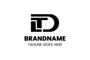 LTD TLD TLD DDL baş harfleri için LTD Monogram Logosu