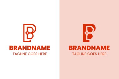 P Harfi Doğal Logo Seti, güzelliği, doğayı ve büyümeyi simgeliyor.