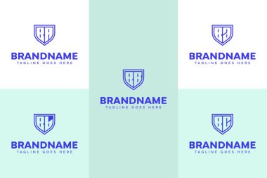 AB BB CB Baş harfleri için BA BB BC Kalkan Hattı Logosu Ayarları