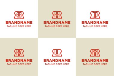 Harfler RGR RHR RKR RLR RMR Monogram Logosu Ayarlandı