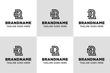 Harfler GRR HRR JRR KRR MRR Monogram Logosu Ayarlandı