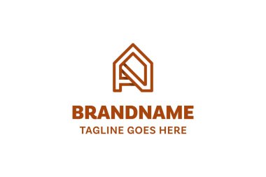 A harfi ana hat logosu, barınak, istikrar ve basitliği simgeliyor.