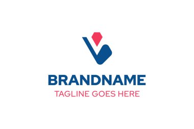 Elmas Golf Çubuğu Basit Logosu, hassasiyeti, zarafeti ve performansı simgeliyor.