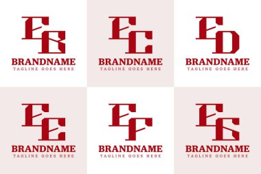 EB EC ED EF EG EG Monogram Logosu Ayarlandı, CE DE E FE GE baş harfleri