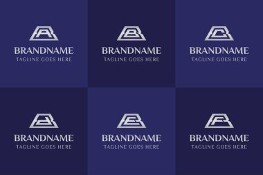 Harfler BA BB BC BD BE BF Gümüş Çubuk Logosu, zenginliği, değeri ve yüksek kaliteyi simgeliyor