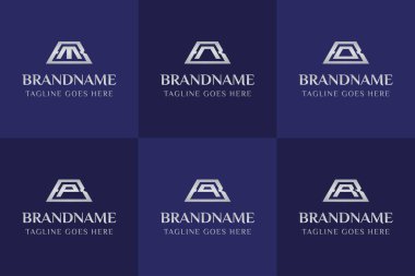 Harfler BM BN BO BP BQ BR Gümüş Bar Logosu, zenginliği, değeri ve yüksek kaliteyi simgeliyor