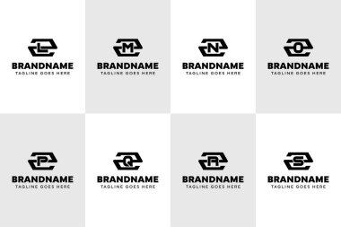 ZL ZM ZN ZO ZP ZQ ZR ZS Hexagon Monogram Logo Set, LZ MZ OZ OZ QZ RZ SZ baş harfleri