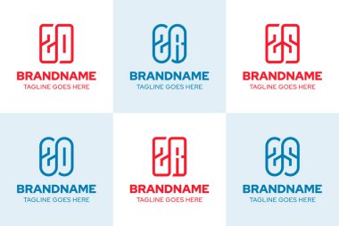 ZO ZR ZS Monoline Logo Set harfleri, berraklığı, basitliği ve modern kimliği simgeliyor.