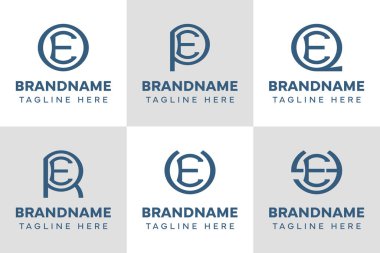 EO EQ EQ EQ AB Monogram Logosu, OE QE RE UE YE baş harfleri