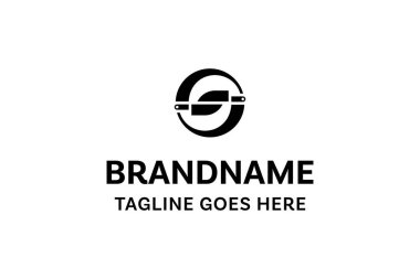 S Harfi Bıçak Lüks Logosu, hassasiyeti, işçiliği ve kaliteli kaliteyi simgeliyor.