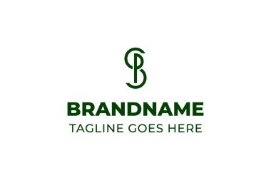 SP PS Modern Logo harfleri, SP PS baş harfli her iş için uygundur.