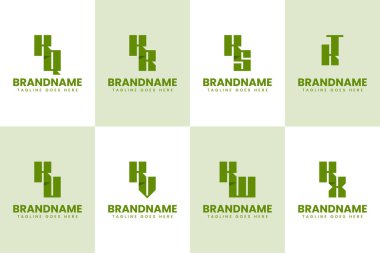 KQ KR KS KT KU KV KW KX Logo Monogram Set, QK RK SK TK UK VK XK baş harfleri