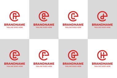 EA EA EB ED EF EH EH Monogram Logosu, AE DE E FE GE Baş harfleri