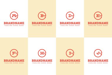 EA ED EF EH EJ EJ Monogram Logosu, AE BE DE E IE baş harfleri