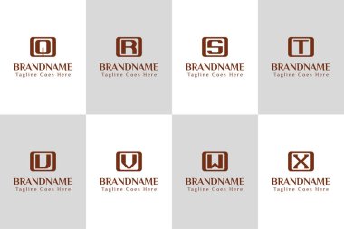 OQ veya OS OV OV OW OX Monogram Logosu, QO RO So to UO VO WO XO baş harfleri