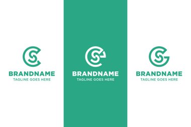 CS ES GS Basit Logosu, SC ES GGS Baş harfleri için uygundur