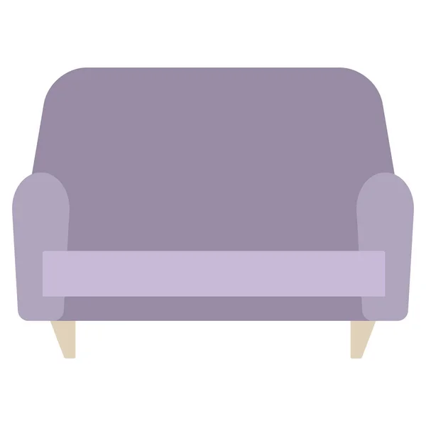 Icon of sofa furniture set vector color — Stock Vector