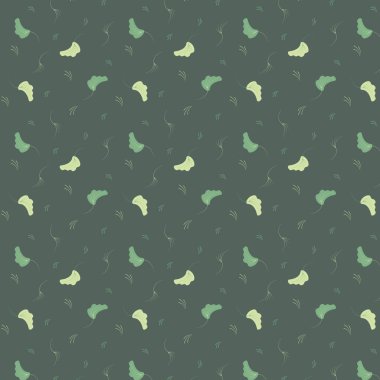 Yaprak elementleri. Kusursuz bir arka plan modeli. Yeşil ile doğal minimalist stil. 