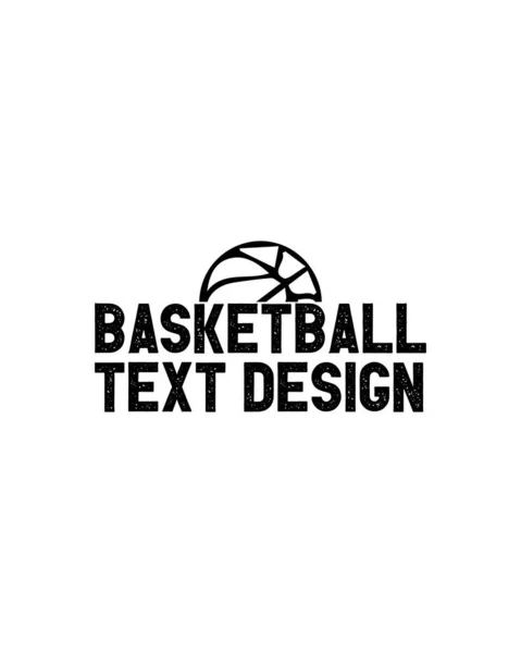 Basketballtextdesign Handgezeichnetes Typografie Plakatdesign Premium Vektor — Stockvektor